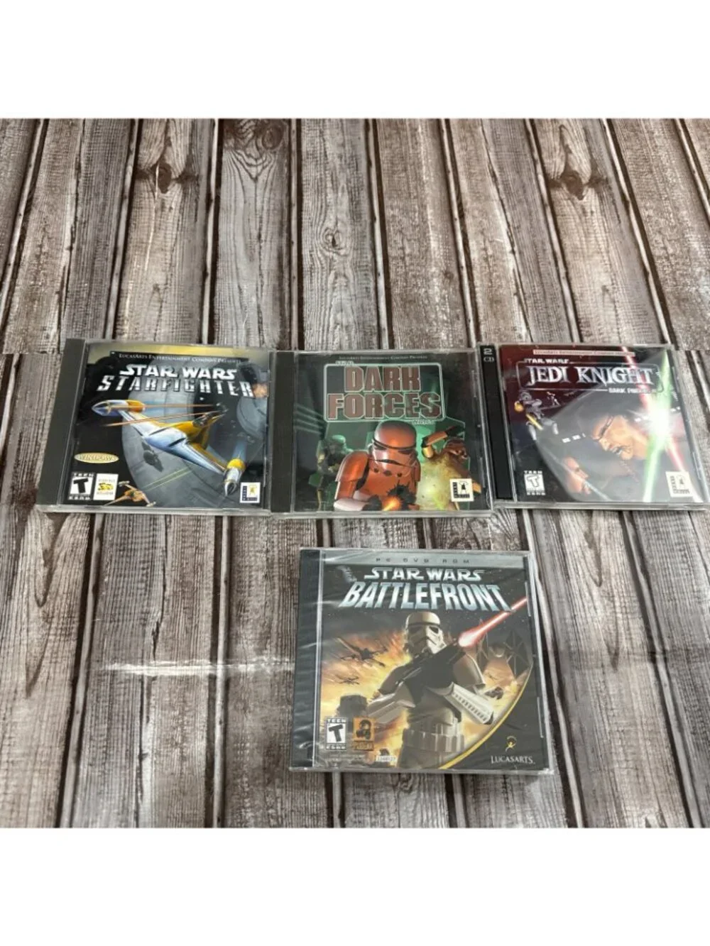 Star Wars: Battlefront (PC, 2004) Brand New Sealed + 3 Games Used Lucas Arts